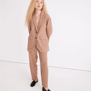 Madewell Cotton-Linen Relaxed Larsen Blazer